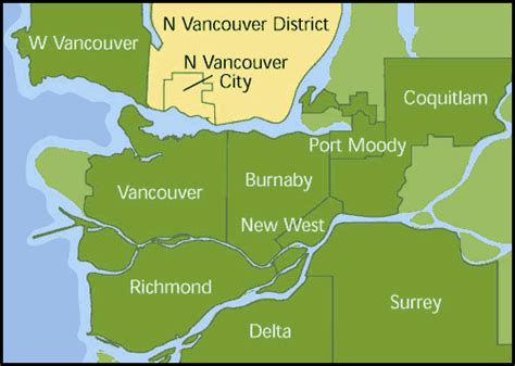 North vancouver mountain bike trail map. North Vancouver City -- KnowBC - the leading source of BC information