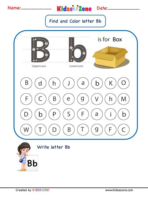 Letter B Find And Color Worksheet Letter B Worksheets B Worksheet