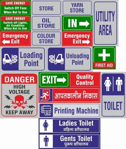 Acrylic Safety Sign Board At Rs 150 Psc Acrylic Sign Acrylic