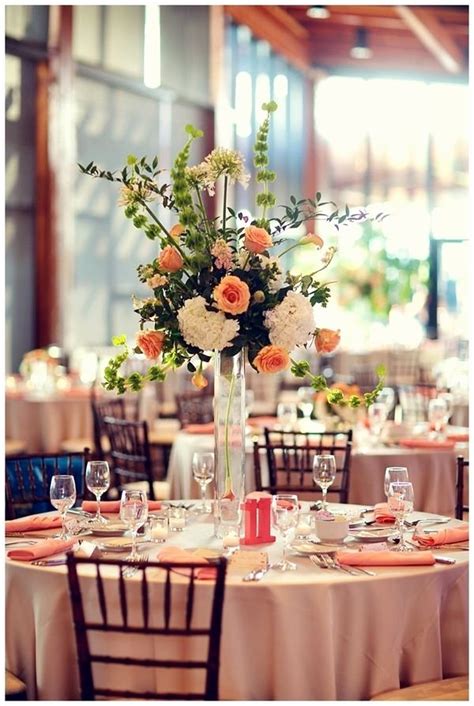 Coral And Black Wedding Decorations