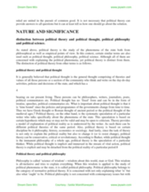 Solution Political Science Nature And Significance Studypool