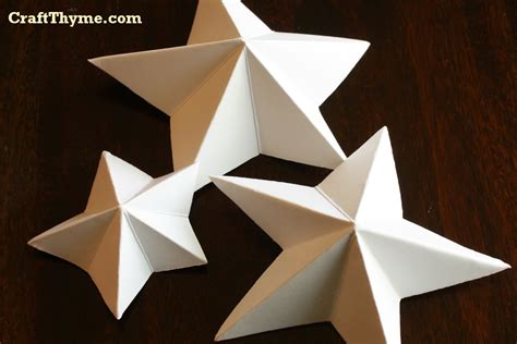 Paper Stars How To Make 5 Pointed 3 D The Reaganskopp Homestead