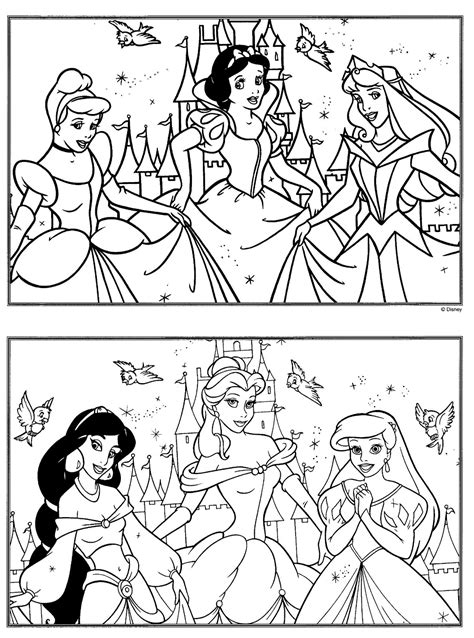 Imágenes De Princesas Disney Para Colorear Ideas Y Material Gratis Para Fiestas Y