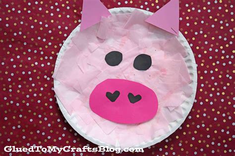 Paper Plate Piggy Kid Craft
