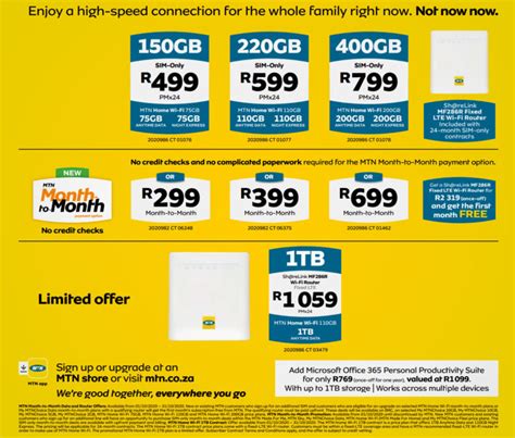 Mtn Launches 1tb Lte Deal For R1059 Techreport South Africas