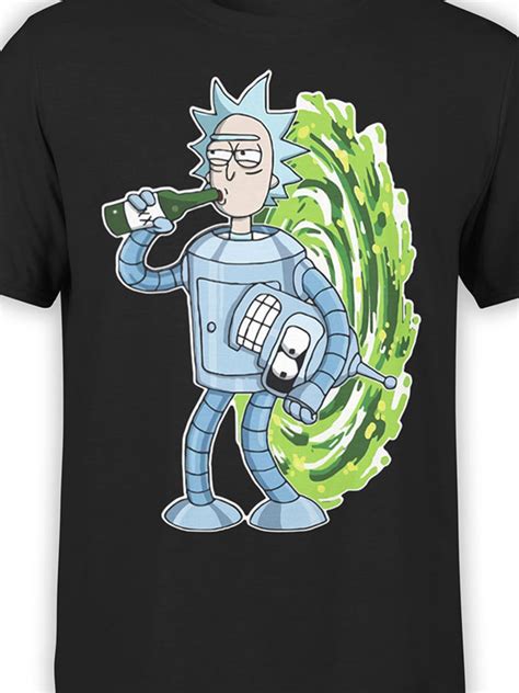 Rick And Morty T Shirt Bender Rick Awesome Cartoon Shirt