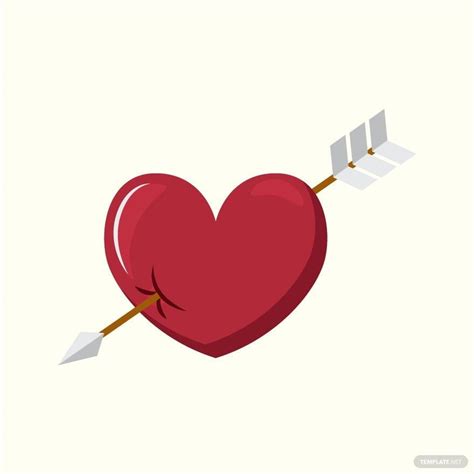 Arrow With Heart Vector In Svg  Png Eps Illustrator Download