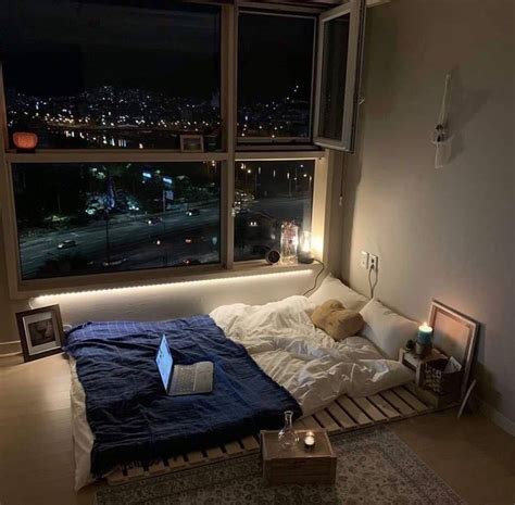2030 Aesthetic Bedroom At Night