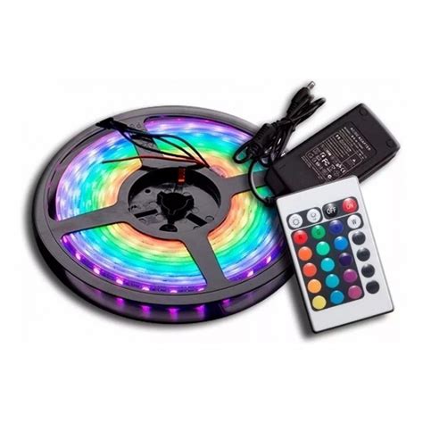 Kit Tira Cinta Luz Led Rgb Control Fuente Megatronica