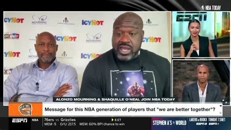 Shaq And Alonzo Mourning S Message For The Current Generation Of Players Shaq “the Moms And