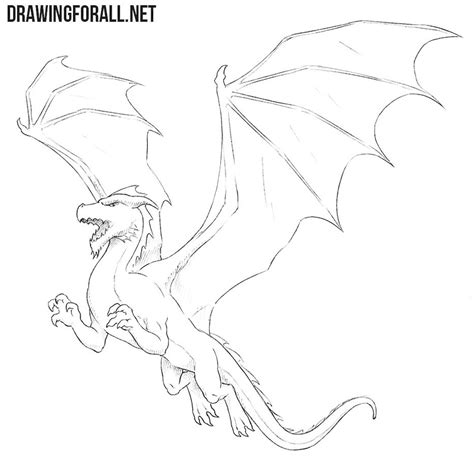 How To Draw A Flying Dragon Dragon Sea Draw Shut Winner Another Step