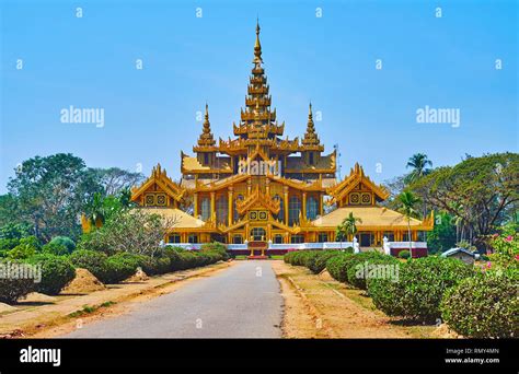 The Lush Tropic Garden Emphasizes Beauty Of Burmese Architecture Of