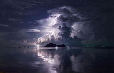 Photograph Lightning Storm In The Sea By Abraham Kalili On 500px