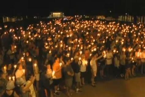 Peaceful Candlelight Vigil Follows Memorial On Charlottesville Campus