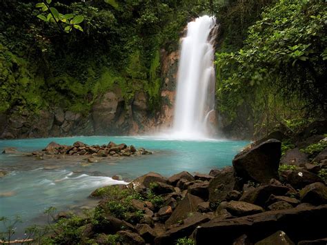Take A Dip At The Rio Celeste Waterfall Tenorio Volcano