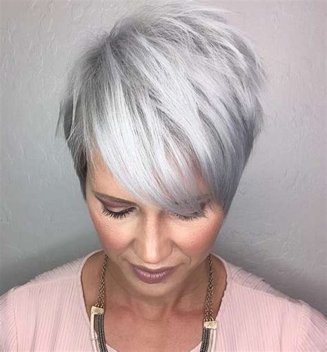 With our complete collection of haircuts for teens, you'll succeed in sporting the most stylish hairstyle in your gang. Short Hairstyle Grey Hair - 2 | Fashion and Women