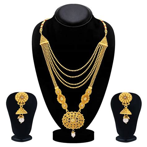 Gold Pearl Necklace Sets Sukkhi Fashion Jewellery 3528212