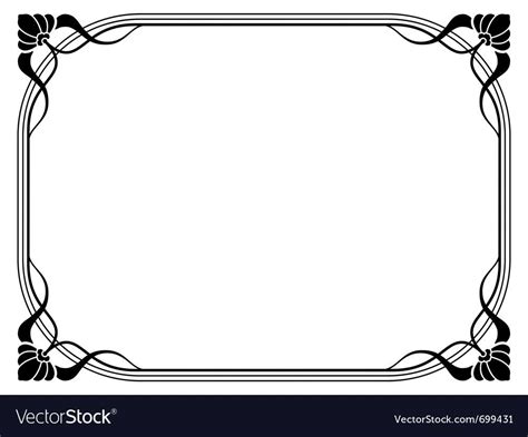 Art Nouveau Decorative Frame Download A Free Preview Or High Quality