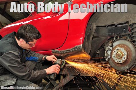 Auto Body Collision Repair Technician Career Diesel Mechanic Guide