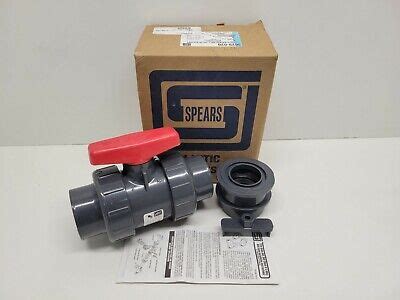 New Old Stock Spears Pvc Tu Standard Ball Valve Soc