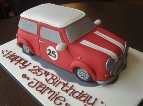 A Birthday Cake That Is Shaped Like A Car