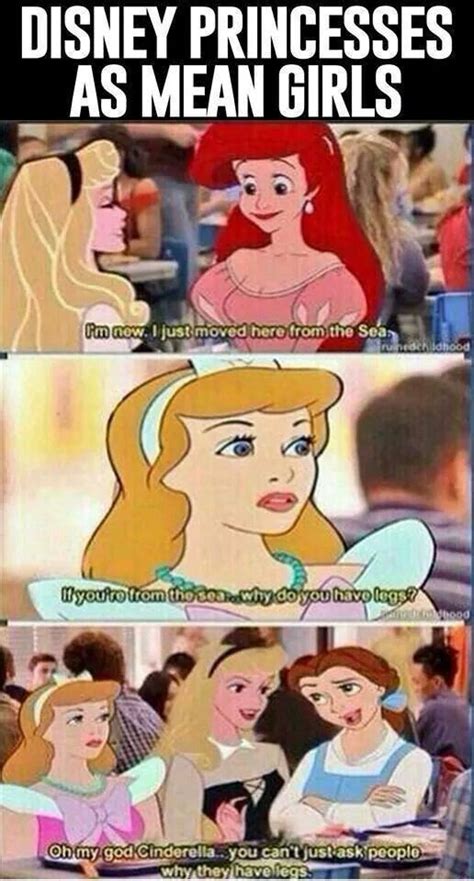 Oh My Gosh Disney Princesses As Mean Girls Disney Mean Girls Disney Funny Disney Memes