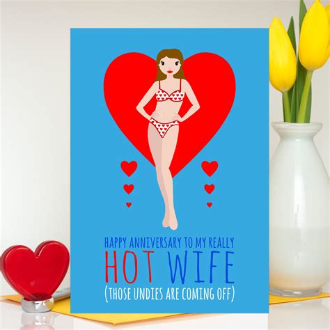 Hot Wife Anniversary Card Wife Birthday Card Lesbian Wife Etsy