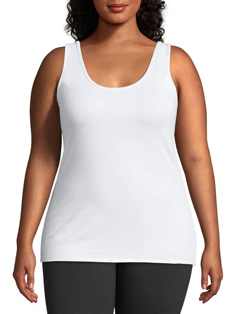 Just My Size Plus Size Women S Stretch Jersey Camisole Walmart