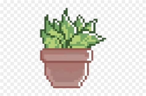 Cactus Pixel Art Grid