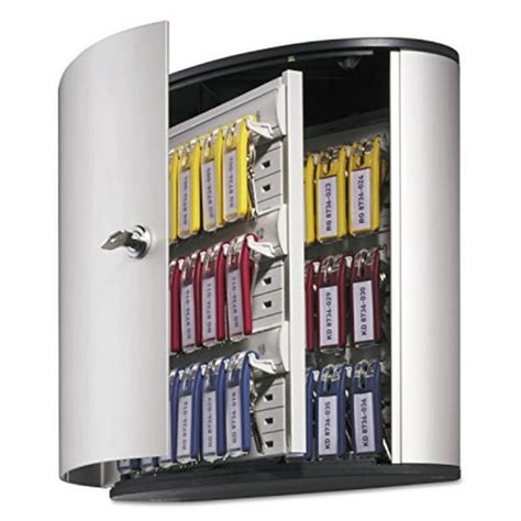 Durable Wall Mounted Secure Key Cabinet With Keyed Lock Holds 36 Key