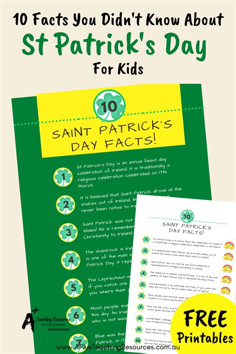 10 Interesting St Patrick Facts For Kids A Plus Teaching Resources