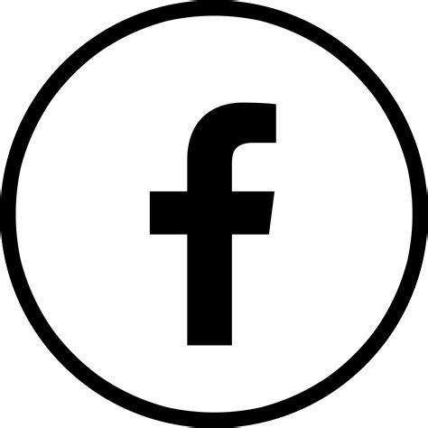 Facebook Icon Black And White