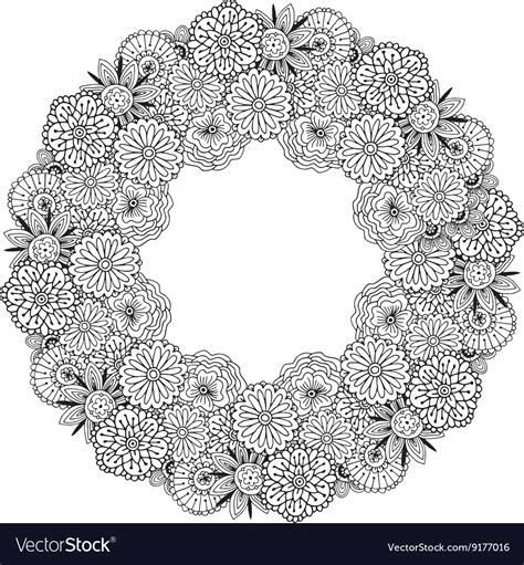 4.7 out of 5 stars 448. Adult coloring book page frame with Royalty Free Vector