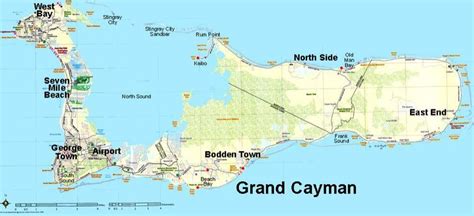 Grand Cayman Map Grand Cayman Island Grand Cayman