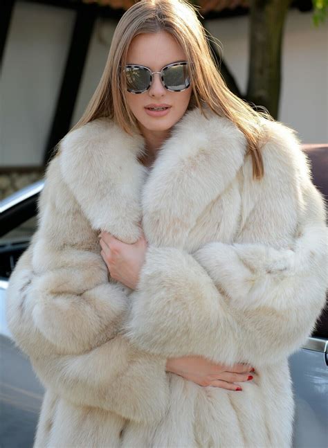 Womens Coats Jackets And Vests For Sale Ebay White Fur Coat Fur