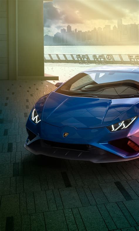 1280x2120 Blue Lamborghini Huracan Rear 4k Iphone 6 Hd 4k Wallpapers