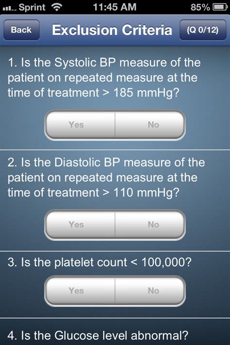 Brian Attack App Is A Quick Way To Determine Tpa Eligibility For Acute