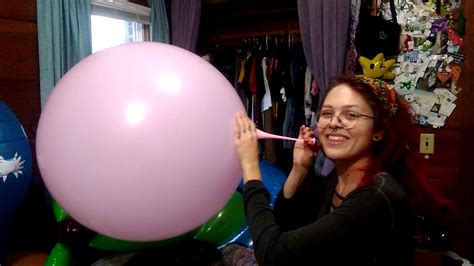 No Pop Giant Pink Balloon Inflation Clip Cut Short Big Balloons Are So Fun Youtube