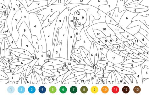 Submitted 2 days ago by goldenteaa. Animals: Colouring by Numbers Free Pattern Download ...