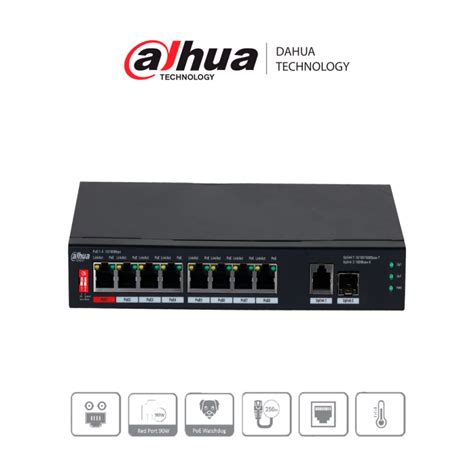 Dahua Pfs Gt Switch Poe De Puertos Gigabite Puertos Poe Puertos Uplink