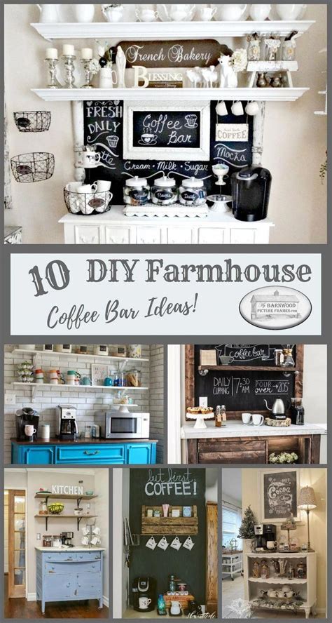 Check out these 10 best DIY farmhouse coffee bar ideas. Find detailed