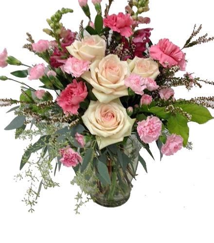 Roses And Mini Carnations In Vase Carnations Catalog Order Online And