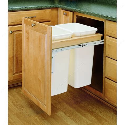 This trash can from simple human has a weight capacity of 7.92 gallons. Double Top-Mounting Pull-Out Waste Container - Richelieu ...