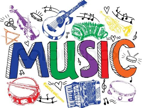 Below is a variety of colors & patterns of the sixteenth note, as well as a printable musical note. Classic jazz rock band music band instruments color sketch ...