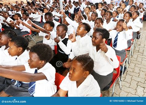 African Children In Primary School Classroom Editorial Stock Photo