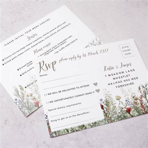 Whimsical Noel Four Fold Wedding Invitation By Julia Eastwood