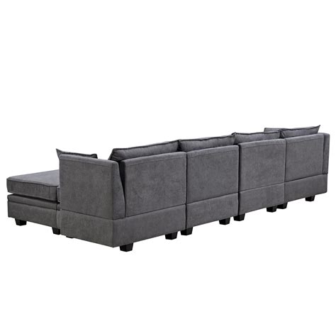 P Purlove Modern Large Sectional Sofa U Shape Modular Sectional Sofa