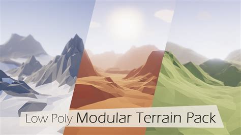 Low Poly Modular Terrain Pack V10 Unity Asset Store Youtube