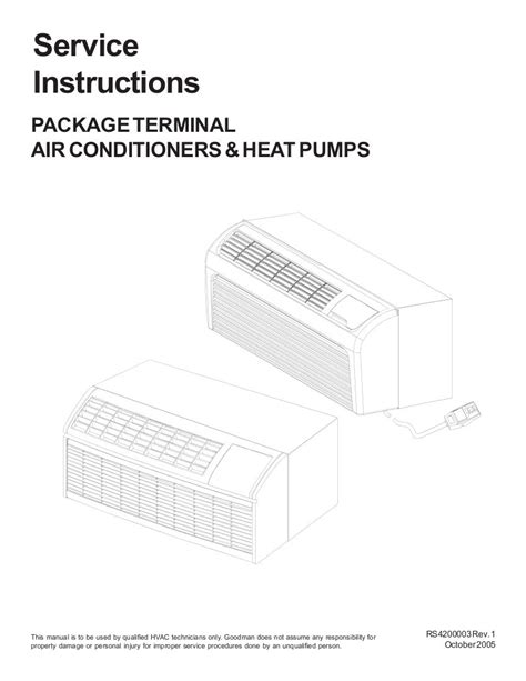 Amana Air Conditioner Manual