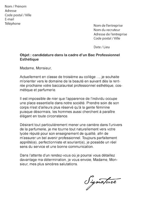 Une proportion non négligeable qui renvoie de plus en plus à la question du choix des familles. Modele Lettre De Motivation Inscription College Prive